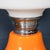 Italian White and Orange Glass Table Lamp, 1970s For Sale - Image 10 of 15