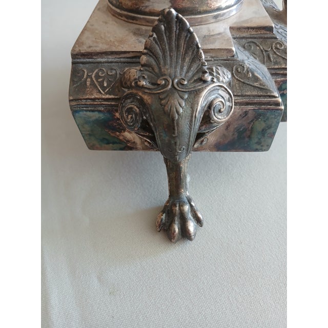 Pair of Silver Plated Ewers For Sale - Image 10 of 17