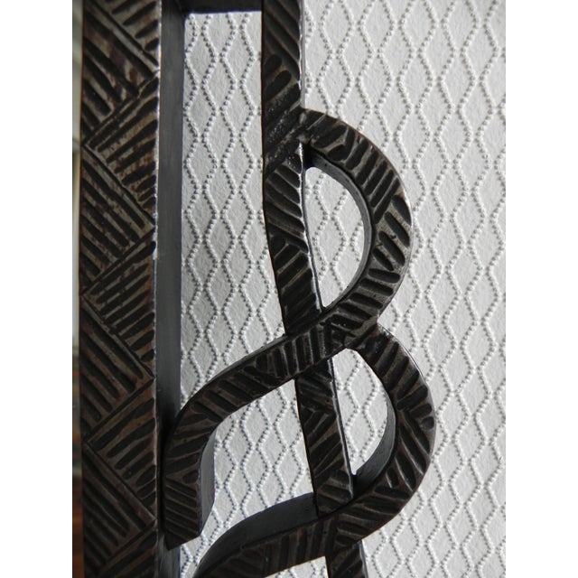 Art Deco Mirror with Faceted Glass in Steel Frame, 1940s For Sale - Image 6 of 18