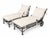 Modern Modern Patio Chaise Lounges- Pair For Sale - Image 3 of 3