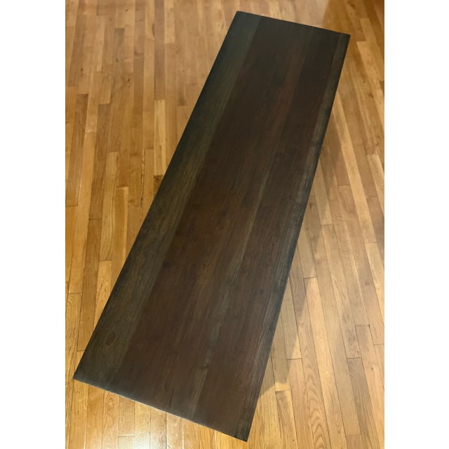 1960s Mid 20th Century Scandinavian Dark Walnut Coffee Table - Refinished For Sale - Image 5 of 11