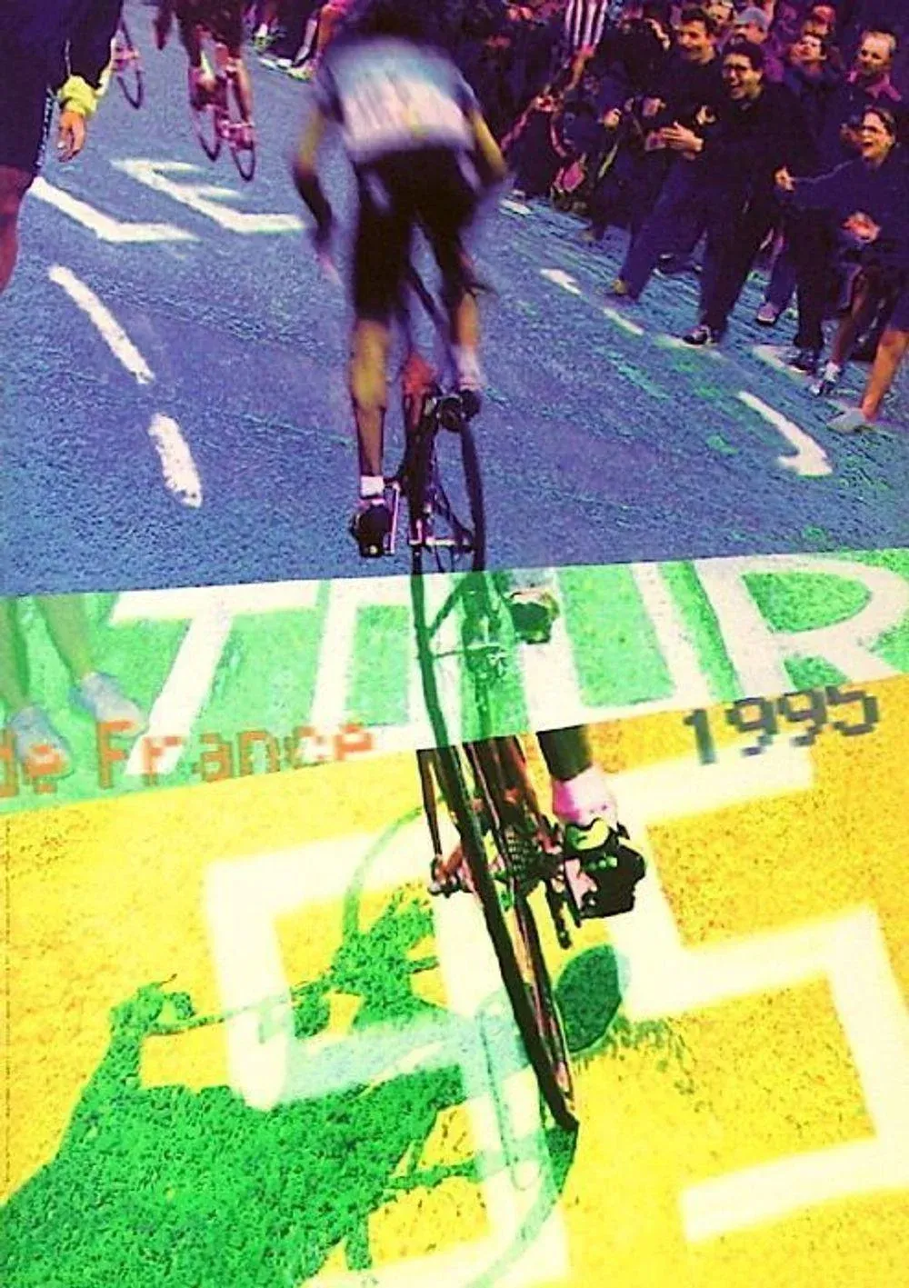 Cyclisme - CP - cyclisme Tour de France 1995 Pub Dynapost