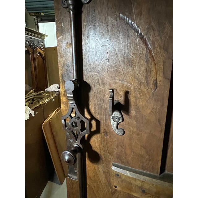 Brown Louis XV French Burgundy Provincial Armoire Circa 1760 Chateau Cormatin For Sale - Image 8 of 12