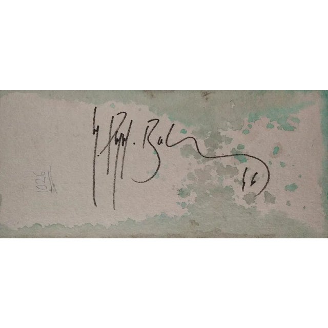 Manel Pujol Baladas, Untitled, 1996, Mixed Media on Paper, in Flawless conditions. Designed 1990 to 1999 This piece has an...