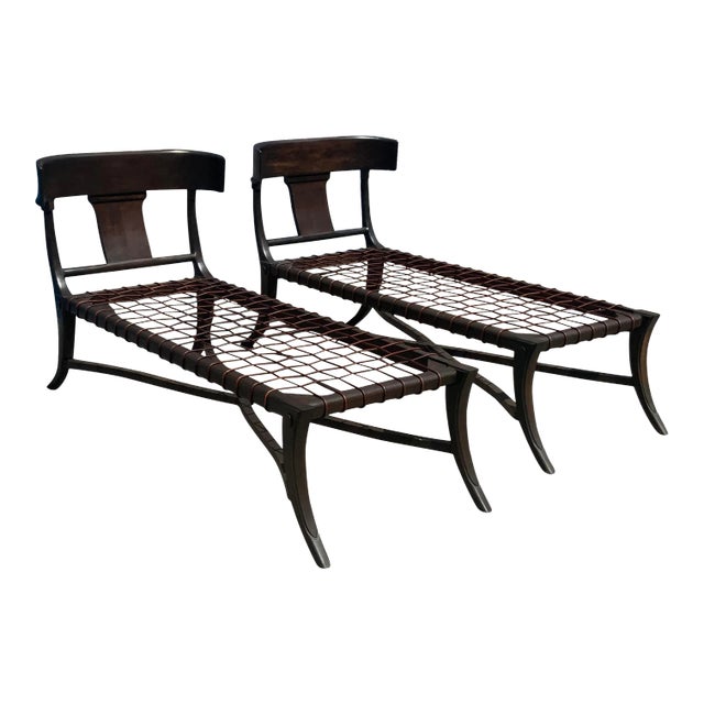 Modern Medellin Mid-Century Style Chaise Lounges. - a Pair For Sale