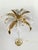 Vintage Gilded Palm Tree Floor Lamp in the style of Hans Kögl, Italy, 1970s For Sale - Image 6 of 18