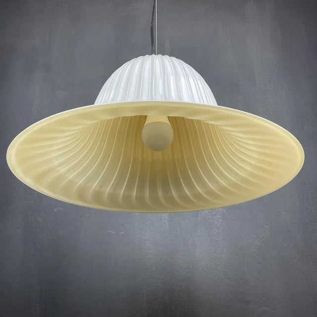 Vintage Murano Glass Tulip Pendant Lamp, Italy, 1970s For Sale - Image 6 of 13
