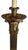 French 1991 Neoclassical Solid Brass & Black Marble Column Table Lamp by Chapman W/ Frederick Cooper Paisley Damask Shade - 35" For Sale - Image 3 of 17