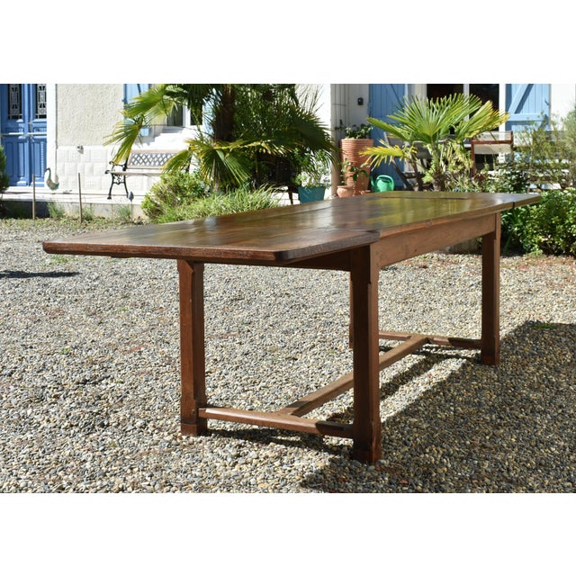 French Extendable Farmhouse Table in Oak, 1890s For Sale - Image 16 of 18