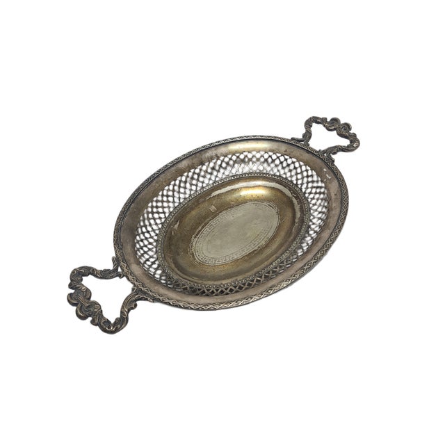 Art Nouveau Fruit Bowl on Stand by Fraget, Poland, 1900s For Sale - Image 14 of 14