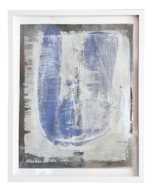 "Amaze XVI" Contemporary Minimalist Abstract Acrylic Painting, Framed