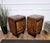 Italian Art Deco Style Bedside Tables in Burl Walnut, 1940s, Set of 2 For Sale - Image 10 of 12