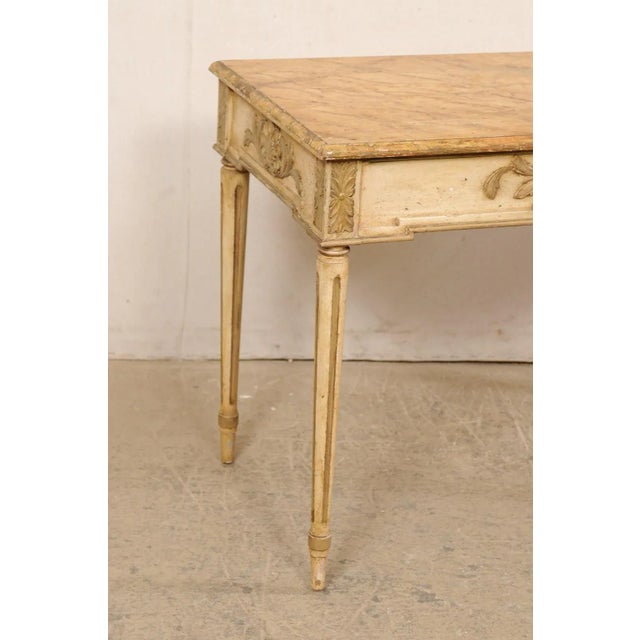 Early 20th Century French Antique Console, All Sides Carved For Sale - Image 10 of 10