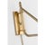 Visual Comfort Thomas O'Brien for Visual Comfort Signature Paulo Small Bracket Light in Hand-Rubbed Antique Brass with Linen Shade For Sale - Image 4 of 7