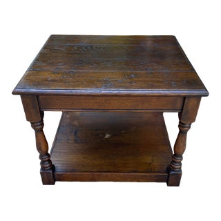 Antique Peg Construction Rustic Coffee Table For Sale