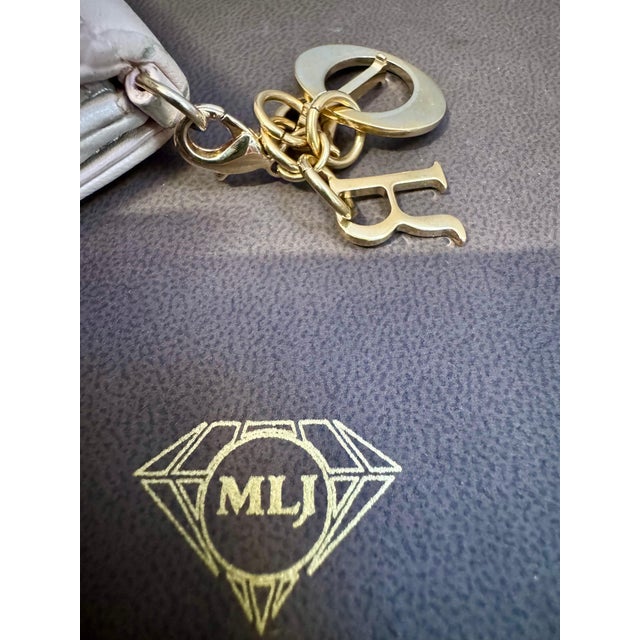 Animal Skin Christian Dior lady Dior Mini wallet, Cream / Beige For Sale - Image 7 of 18