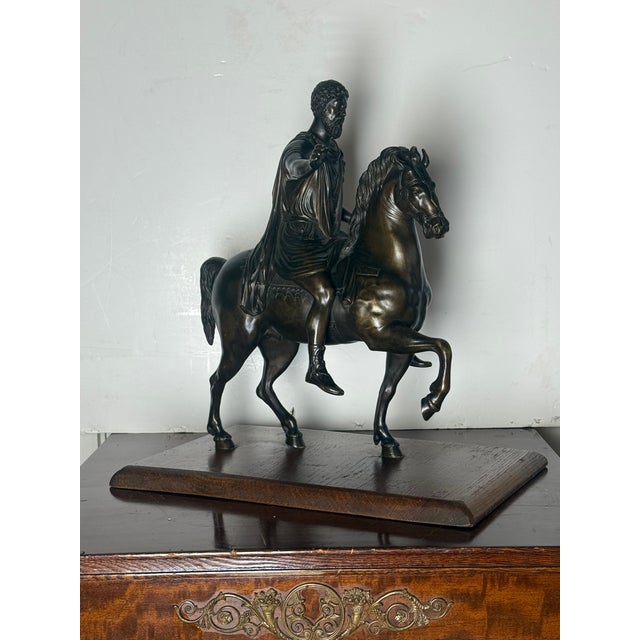 Neoclassical Mid 19th Century Roman Bronze Statue For Sale - Image 3 of 6