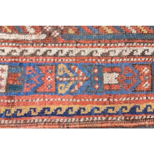 Antique Khamseh Rug 4'10'' x 5'11'' For Sale - Image 11 of 12