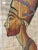 Figurative Late 20th Century Vintage Hand Painted Egyptian Papyrus Painting of Queen Nefertiti For Sale - Image 3 of 6