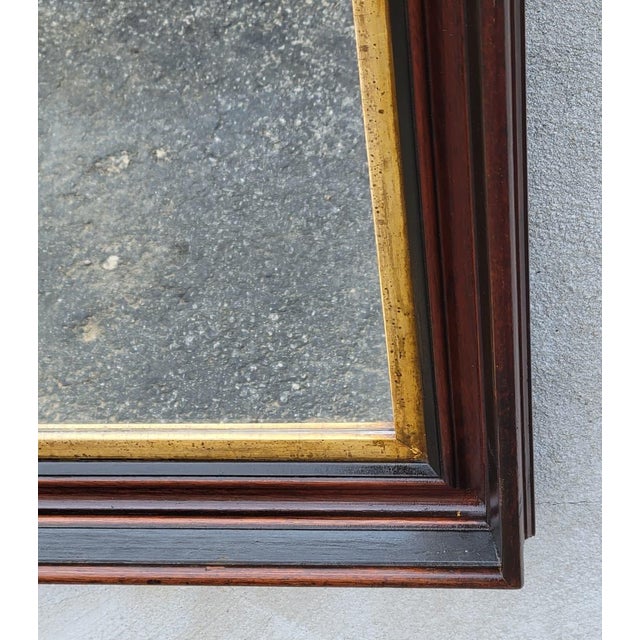 19th Century Antique 19th Century American Walnut Mirror Federal Style Gold Gilt Frame For Sale - Image 5 of 18