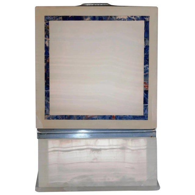 Lapis Inlay Onyx Box For Sale - Image 13 of 13