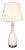 Off White Beige Bottle Shape Murano Glass Table Lamp MINT! For Sale
