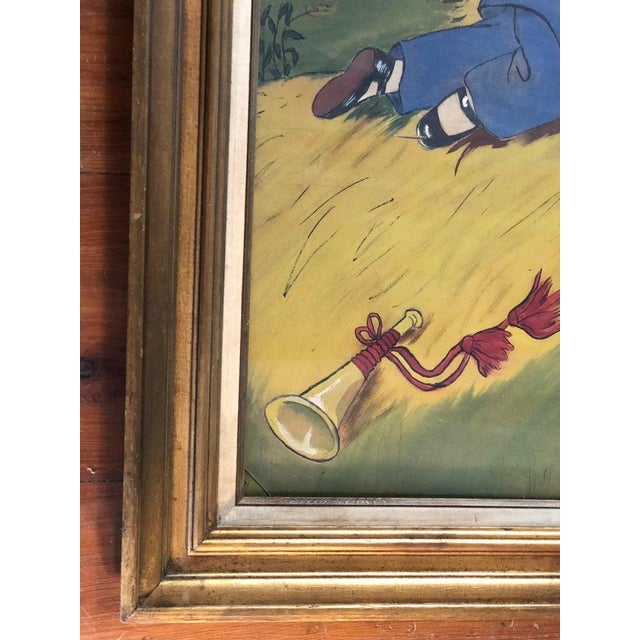 Little Boy Blue Painting on Canvas Cloth For Sale - Image 14 of 18