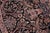 Shabby Chic Art Nouveau 1990's Pak-Persian Black/Pink Wool Round Rug- 8'1'' X 8'3'' For Sale - Image 3 of 9
