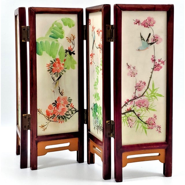 Mid 20th Century Mini Chinese Marble Folding Screen For Sale - Image 12 of 16