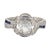 Art Deco 1930s Art Deco Gia 1.18 Carat Diamond Sapphire Platinum Ring, Size 6.5 For Sale - Image 3 of 6