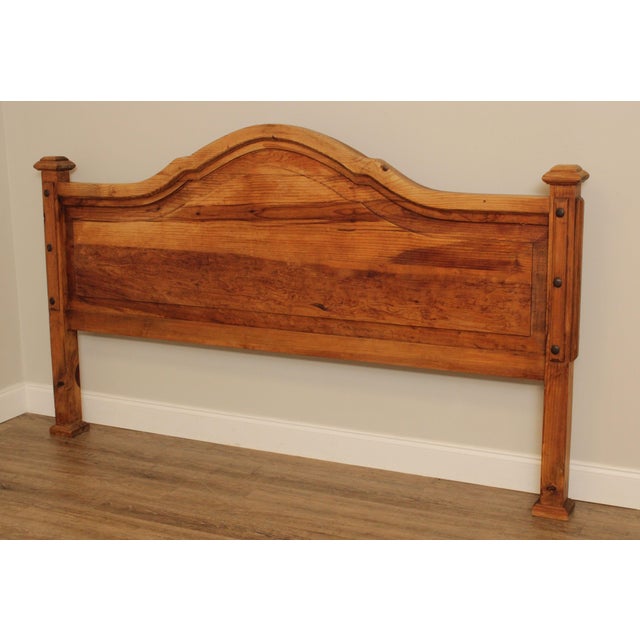 Southwest Rustic Pine King Headboard Chairish