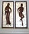 Pair Mid-Century Modern Hand-Carved Wood Figural Relief Wall Panels on Shimmering Capiz Shell Grounds For Sale - Image 17 of 18