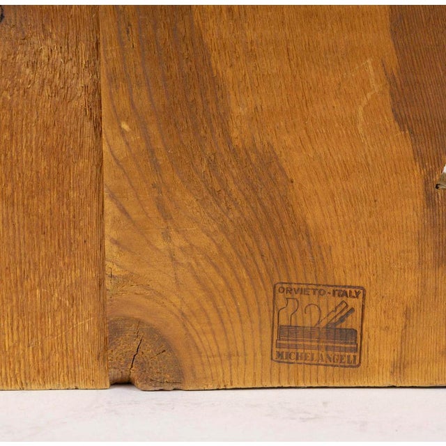 Wooden Cat Sculpture by Michelangeli For Sale - Image 5 of 6