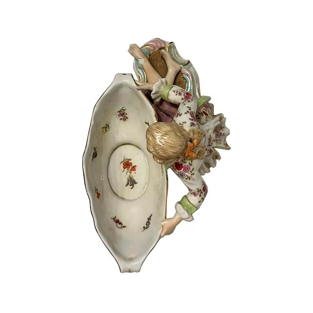 19th Century Rococo Porcelain Centerpiece by Maissen, Germany, 1880s For Sale - Image 4 of 7