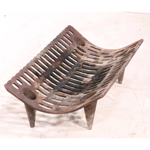 Brown Mid 20th Century Fireplace Grate Log Holder For Sale - Image 8 of 12