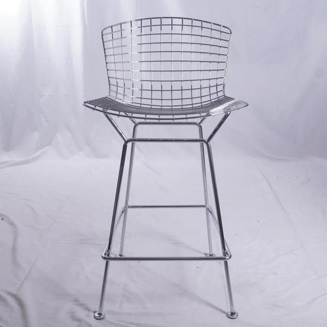 Knoll Bertoia Bar Stools Designed by Harry Bertoia, Set of 3 For Sale In New York - Image 6 of 9