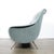 Mid-Century Lady Sofa in Powder Blue Velvet Mohair & Brass Legs by Marco Zanuso For Sale - Image 11 of 16