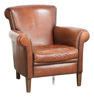 Club Chair in Sheepskin Leather