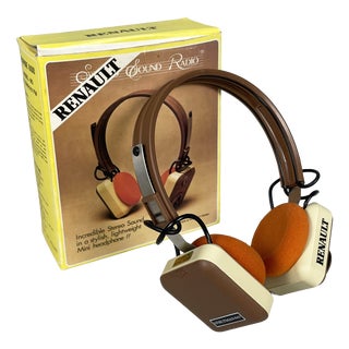 Modern Headphone Radio from Renault Sound Radio, France, 1970s For Sale