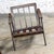 Mid-20th Century Danish or Scandinavian Modern Style Walnut Stained Wood Armchair Frames a Pair For Sale - Image 9 of 12