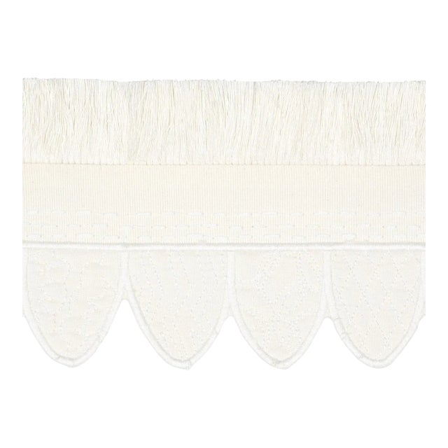 Sample - Schumacher x Happy Menocal Heraldic Trim in Ivory For Sale