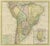 Antique map titled 'Map of the Viceroyalty of Peru, extending over Chile, Paraguay, and other Spanish lands: as well as...