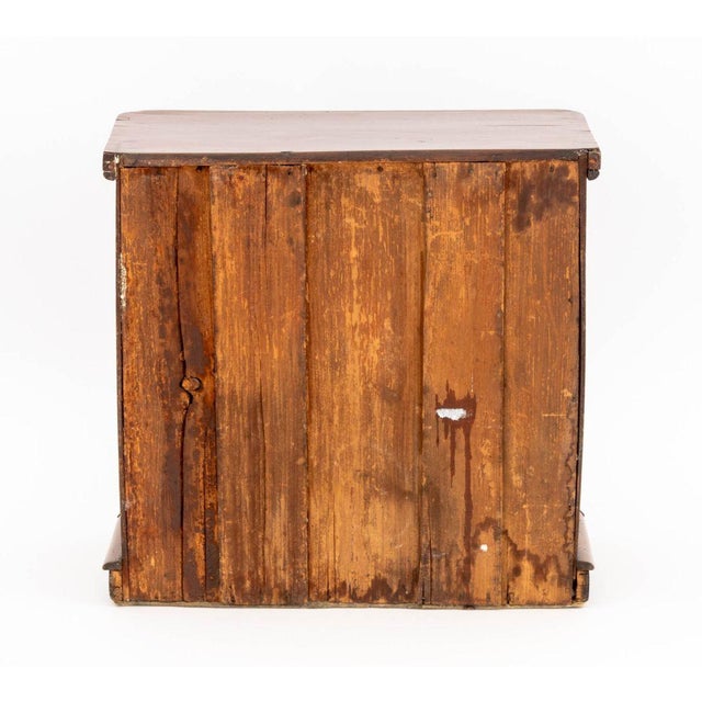 Brown Victorian Mahogany Miniature Chest of Drawers For Sale - Image 8 of 9