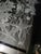 Metal Hand Engraved Sea Life Glass and Metal Coffee Table For Sale - Image 7 of 15