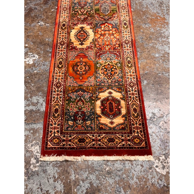 Persian 2ft 4 in × 8ft 11 in Momeni Zida Bakhtiari Garden Runner Rug For Sale - Image 3 of 12