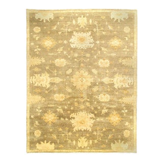 Pasargad DC Fine Hand Knotted Oushak Design Rug For Sale