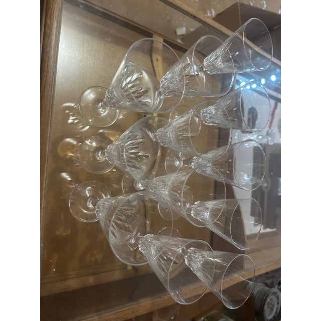 Baccarat Carcassonne Champagne Flutes from Baccarat, Set of 12 For Sale - Image 4 of 18