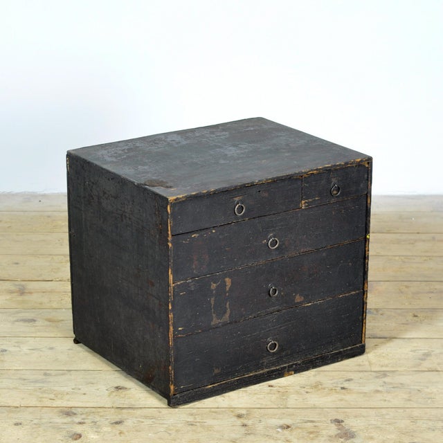 Early 20th Century Small Antique Japanese Chest of Drawers, 1900 For Sale - Image 5 of 11