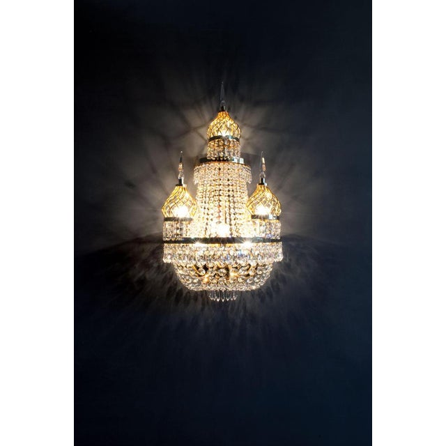 Doha 34 Lights Cascading Chandelier in Polished Chrome and Crystal by Aggiolight For Sale - Image 11 of 12