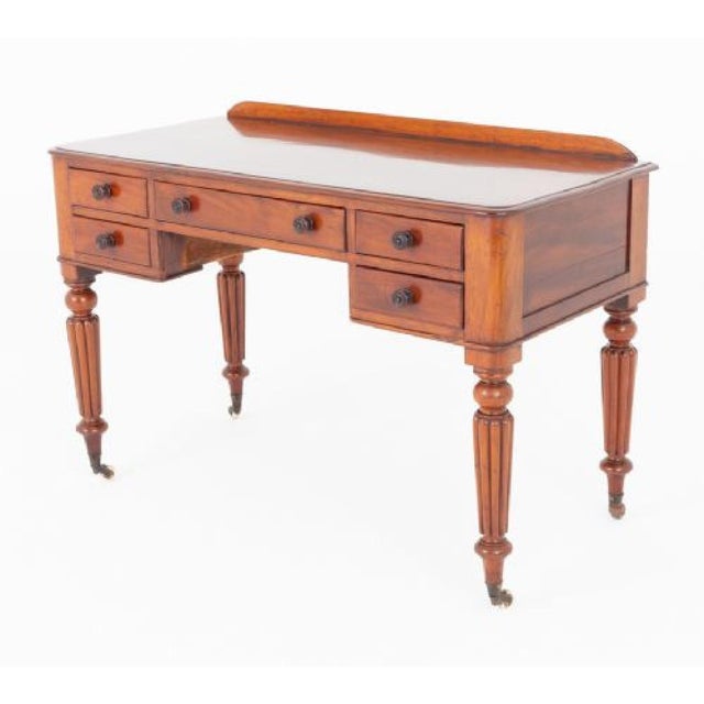 Victorian Desk Mahogany Writing Table, 1860s For Sale - Image 9 of 9